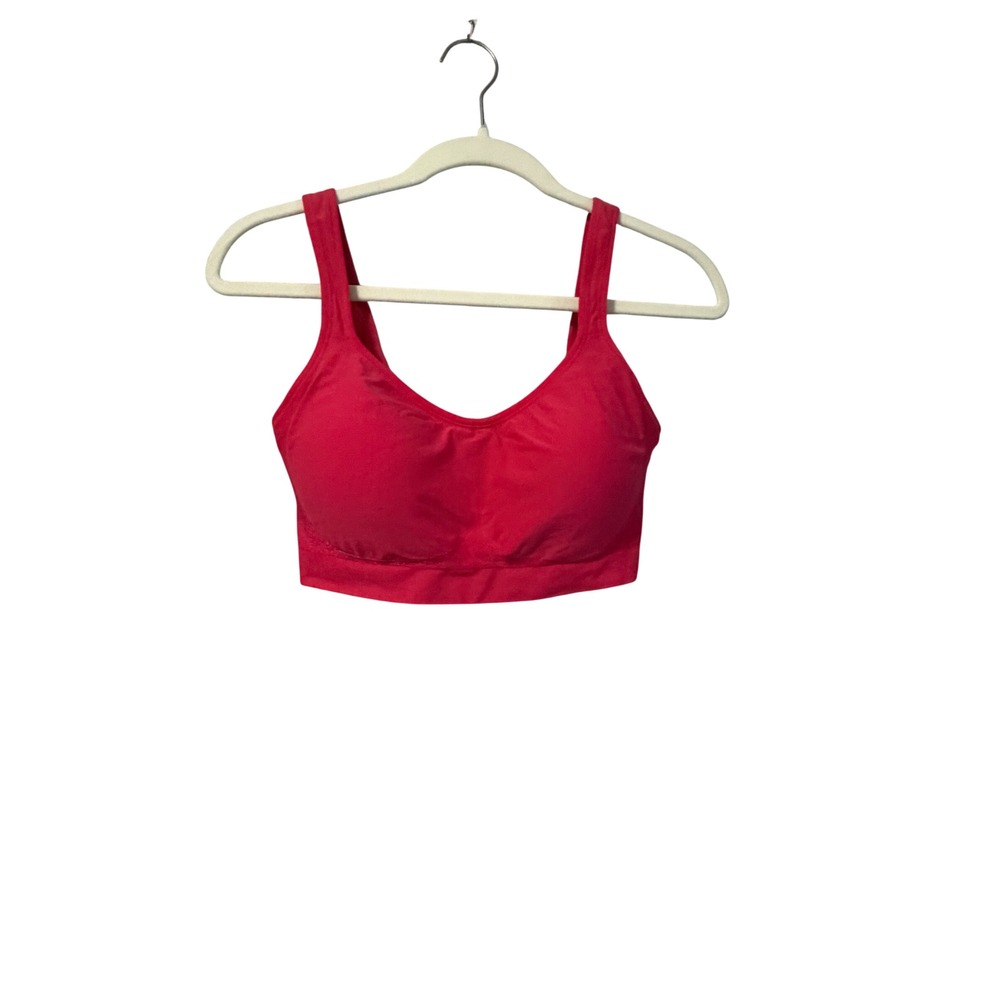Truekind Daily Comfort Wireless Shaper Bra pink Size Large Hook Eye Back Closure